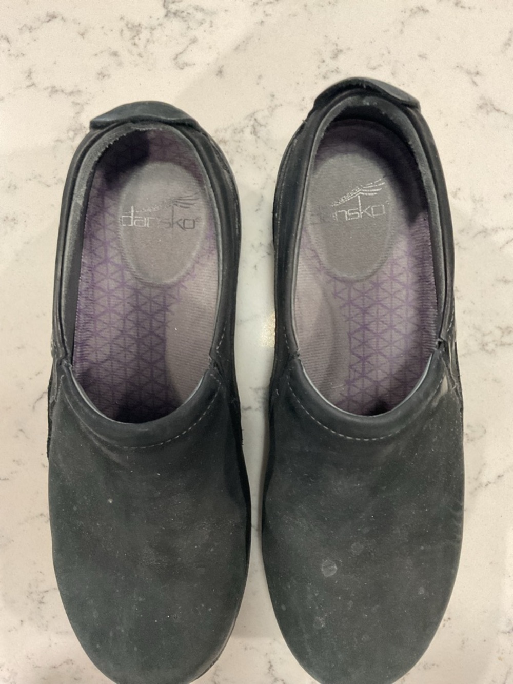Dansko Women’s Black Patti Milled Nubuck Vibram Waterproof Clogs 38 US 7.5